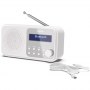 Sharp DR-P420(WH) Tokyo Portable Digital Radio, FM/DAB/DAB+, Bluetooth 5.0, USB or Battery Powered, Snowy White Sharp | White | - 5